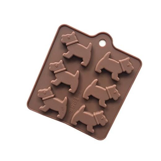 Freessom Moulessilicone Gâteaux Patisserie Formes Chien Animaux Mignon Original Résistant pour Chocolate Soap Biscuit Cookies Gateau de Cuisson Dessert Enfant DIY-Coloris Aleatoire (Chien)