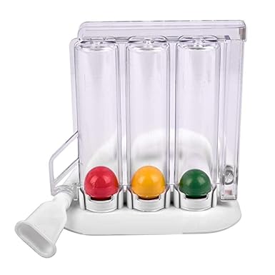 SMIC Respirometer 3 Ball Lung Exerciser Respiratory Exerciser Spirometer