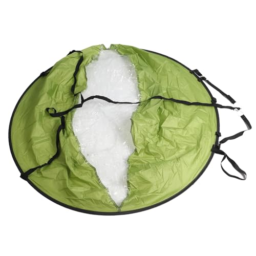 YUYTE Segel Kajak für 108 cm Faltbares Kajaksegel mit Klarem Fenster und Aufbewahrungstasche – und Geschütztem Kanu-Windpaddel für Kajak-, Boots- und Segelzubehör (Green)