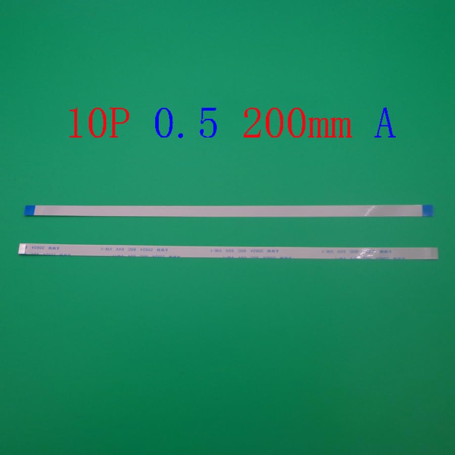 Wiring Connecting Terminals - 1pcs/lot FFC FPC Flat Flexible Cable 0.5mm Pitch 10pin 10 PIN Forward Length 200mm Width 5.5mm Ribbon Flex Cable Type A