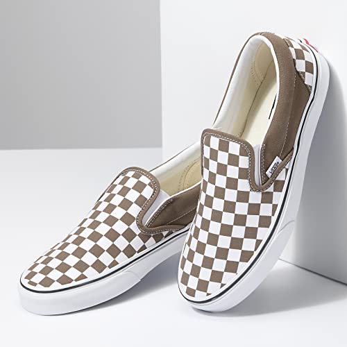 Vans Vans Men's Classic Slip On, (Color Theory Checkerboard) Walnut, Size 9