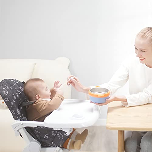 Pamo Babe Infant Toddler High Chair Adjustable Height Chair Baby Feeding Chair(Black) #TOP1