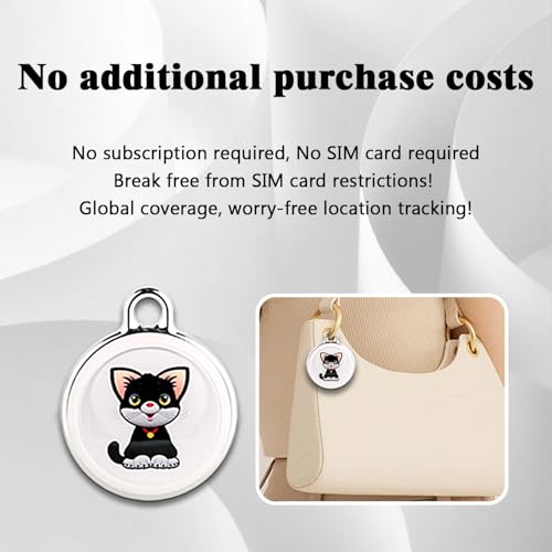 GPS Tracker for Dogs & Cats, No Subscription & No SIM Card, 365-Day Extra Long Battery Life, Real-Time Alerts & Historical Routes, Mini Waterproof Drop-Proof Pet Locator, Compatible with Android & iOS - Image 5