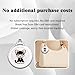 GPS Tracker for Dogs & Cats, No Subscription & No SIM Card, 365-Day Extra Long Battery Life, Real-Time Alerts & Historical Routes, Mini Waterproof Drop-Proof Pet Locator, Compatible with Android & iOS