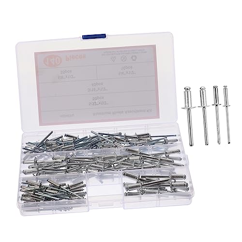 Uonlytech 140 Pçs Rebites Cegos Kit De Unhas Para Decoração De Avião Kits DIY Kit De Sortimento De M
