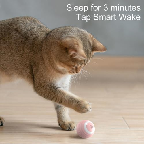 Balle de chat électrique rechargeable avec évitement intelligent d'obstacles - 3