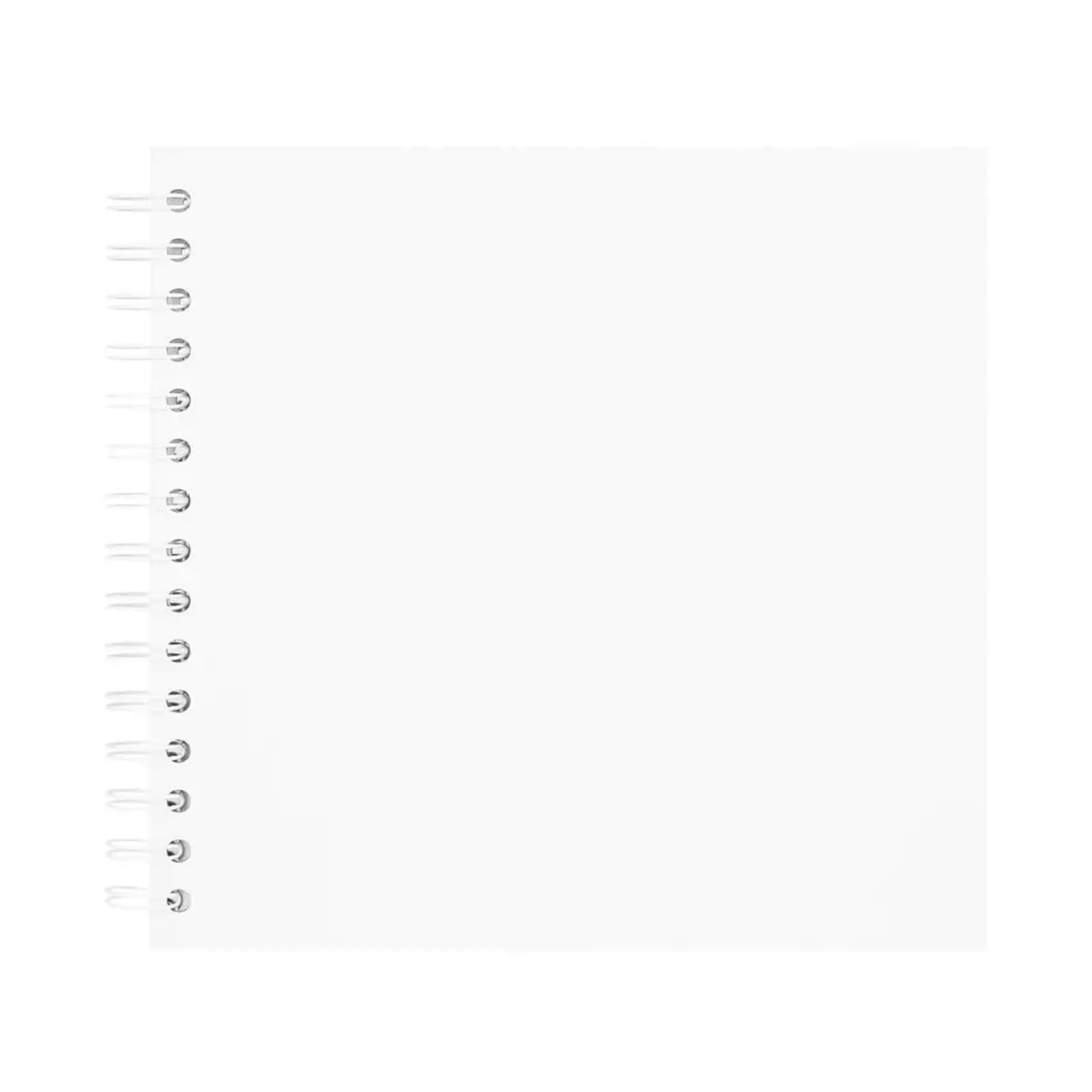 Scrapbook Hardcover-Scrapbook-Album, Papier-Fotoalbum, 7-Zoll-Scrapbook-Fotoalbum, Elegantes Doppeldraht-Fotoalbum for Hochzeiten(White)