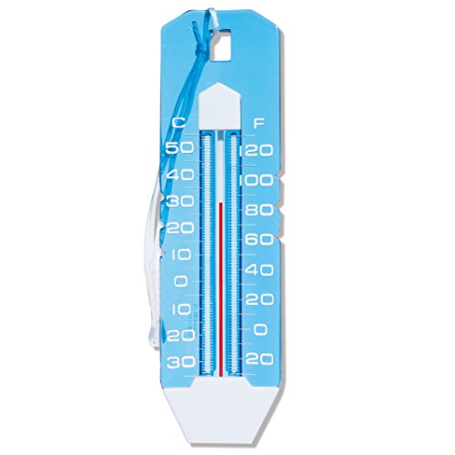 Poolmaster Classic Jumbo Thermometer for Swimming Pools and Spas, Blue