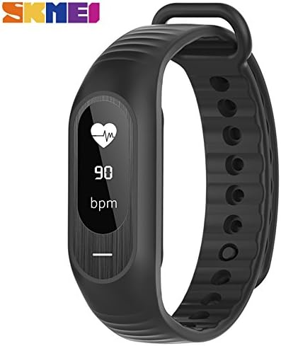 Amazon.com: Mujer reloj inteligente muñequera presión arterial Monitor de  frecuencia cardíaca pulsera inteligente recordatorio de llamada  visualización táctil impermeable podómetro rastreador de actividad Digital  hombres relojes de pulsera, Negro 