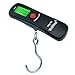 Kitchen Home Báscula de bolsillo digital multifunción Báscula de equipaje digital con asa 110Lb/50Kg Báscula de bolsillo pequeña para viajes Pesca Pesar Maleta Bolsa Equipaje Báscula con gancho