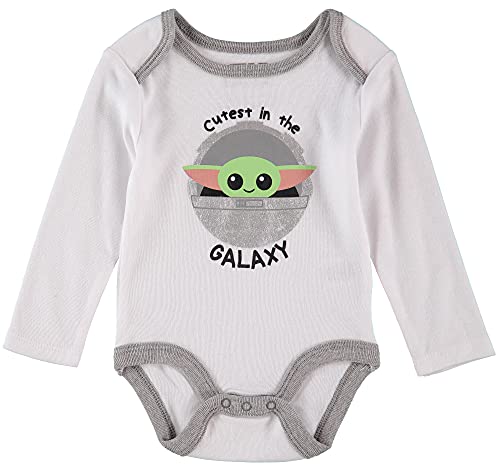Conjunto de 3 peças Mandalorian The Child Baby Boys Baby Yoda – Roupas para bebês meninos com body,