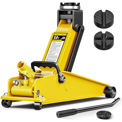 Image of AUTOWN Heavy Duty 3 Ton Floor Jack, Hydraulic Car Jack with Quick Lift Pump