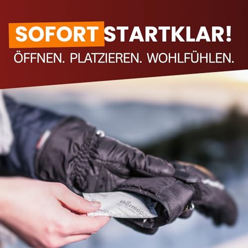 THERMOPAD Handwärmer – DAS ORIGINAL: 5 Paar Wärmepads für 12 Stunden Wärme I Sofort einsatzbereite Taschenwärmer I Extra warmes Heatpad – ideal für Outdoor-Aktivitäten & Handschuhe I Hand-Wärmekissen