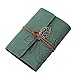 Yoker Pu Vintage Retro Leather Cover Notebook Journal Diary Blank String Loose Leaf (Green)