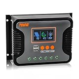PowMr 60A PWM ソーラー充電コントローラー、12V 24V 36V 48V 自動、LCDディスプレイ、デュアルUSB出力、AGM、ゲル、FLD、鉛蓄電池、リチウム電池に適合【アップデートバージョン】