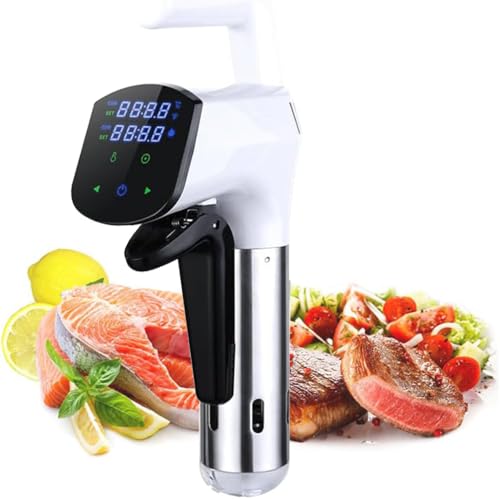 Sous Vide Precision Cooker, 1100 Watts WIFI Sous Vide Machine Immersion Circulator Temperature Control with Digital LCD Display, Stainless Steel