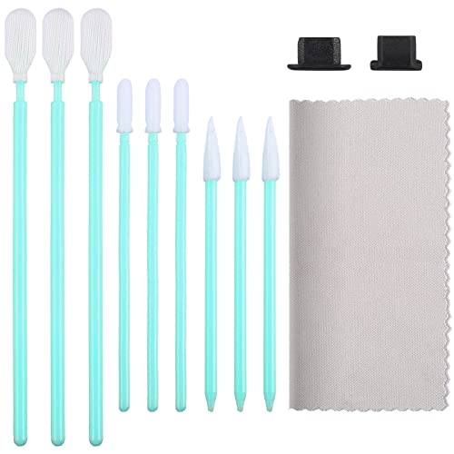 JOVITEC 12 PCS Cell Phone Cleaning Kit, USB Charging Port, Headphone Jack Cleaner and Anti Dust Plugs, Compatible with iPhone 7/8/ X/XS/XR/ 11/12/13, Samsung, LG, HUAWEI and Other Android Devices