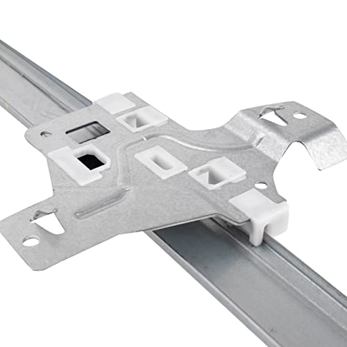 Image of TRQ Front Driver Side Power Window Motor and Regulator Assembly Power Compatible with 92-02 Ford E-150 Econoline 92-02 E-150 Econoline Club Wagon E-250 99-21 E-350 Super Duty