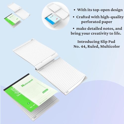 Image of NEELGAGAN Slip Pad No.44 (Type: Ruled with 40 Sheet 80 Pages) Pack of 5