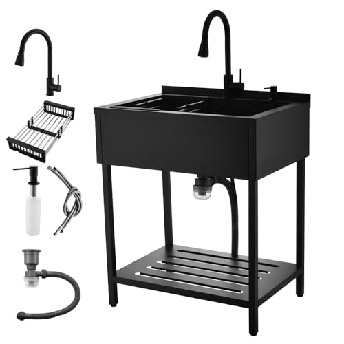Fregadero comercial de acero inoxidable independiente para cocina exterior 2
