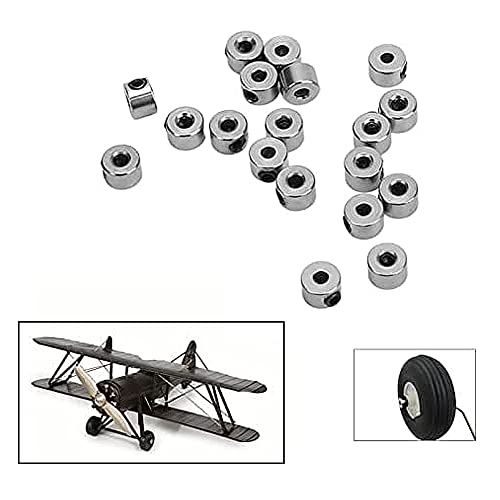 Yxq Plane Landing Gear Wheel Stop 0.08"/2.1Mm Wheel Collar For Rc Airplane Model Aircraft(30-Pack) #TOP1