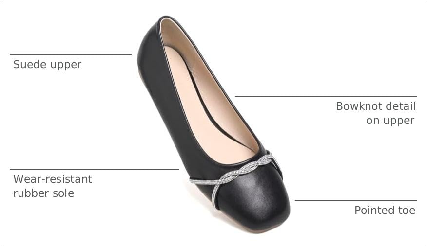 Image of TN TANGNEST Womens Casual Flats Chain Ballet Flats