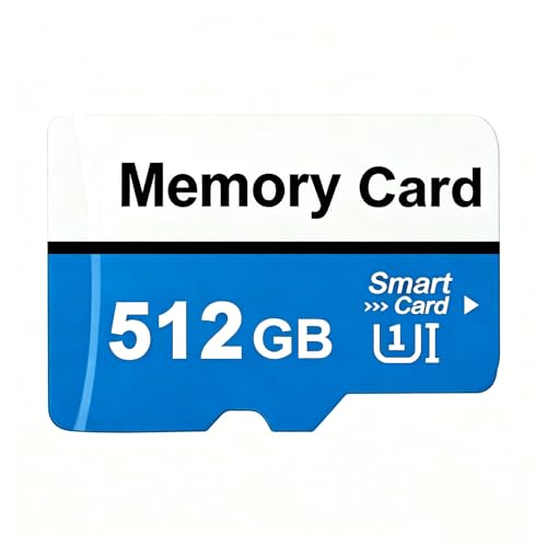 Cecosy Memory Card 512GB High Capacity TF Card Waterproof Memory Carte Data Storage for Camera/Drone/Monitoring/Computer/Action Camera/Smartphone