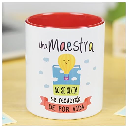 La Mente es Maravillosa - Taza frase y dibujo divertido (Una maestra no se olvida, se recuerda de por vida) Regalo Maestra o Profesora