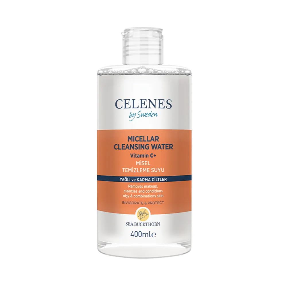 Celenes By Sweden Sea Buckthorn Misel Temizleme Suyu Yağlı ve Karma Ciltler, 400 ml