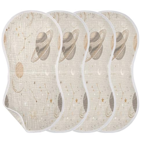 Kigai Purple Flower Baby Burp Cloths Extra Soft and Absorbent Burping Rags Cotton Burping Clothes Baby Washcloths for Newborn Boys Girls - 1 Pack3