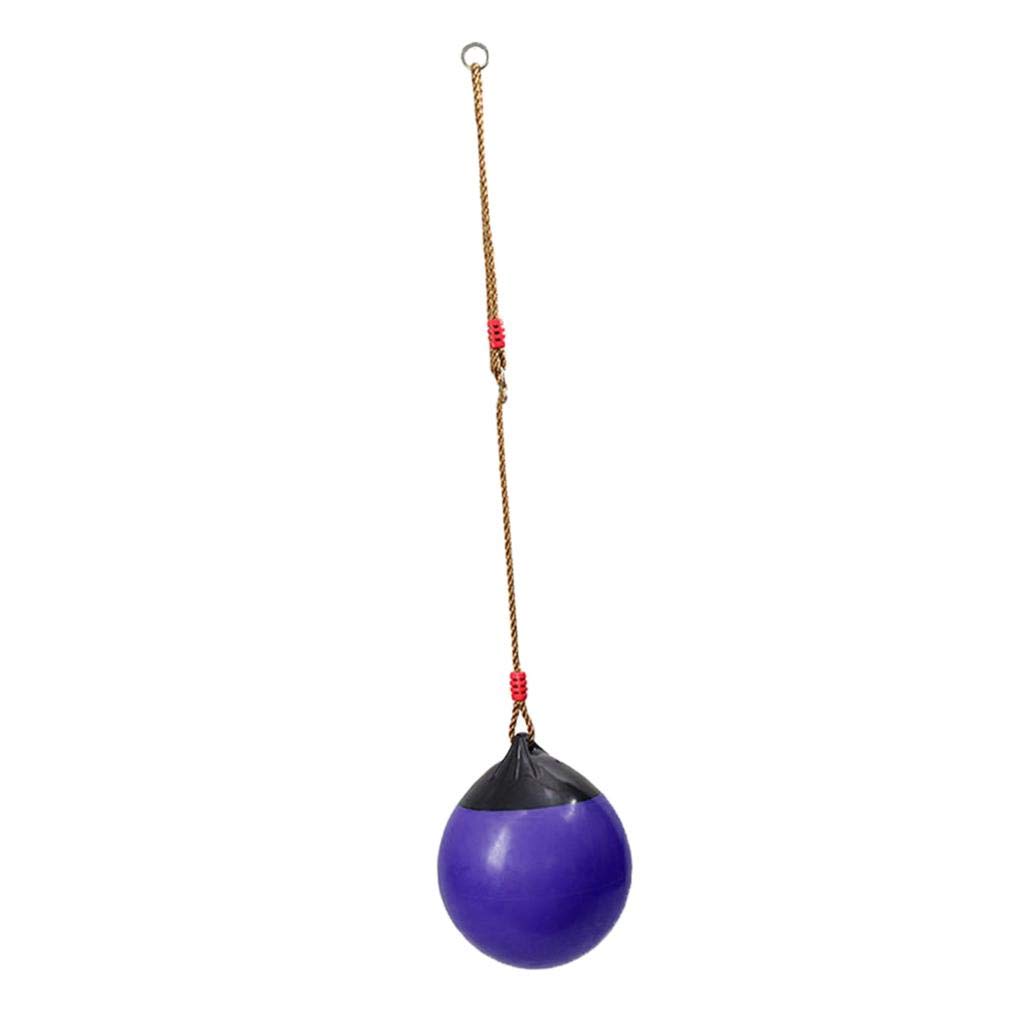 Sitzschaukel Set mit Seil Plattform Schaukel Zubehör für Spielplätze Kletterspielzeug aus PE Und Nylon für Garten Spielplatz Kinderzimmer, Lila