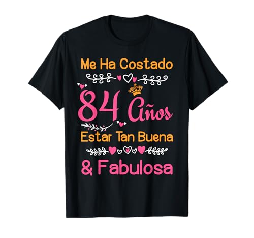 84 Años Regalo de Cumpleaños Fabulosa Mujer 1939 84 Años Camiseta