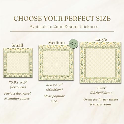 Tapete floral Mahjong para mesa, varias medidas cuadradas miniatura 4