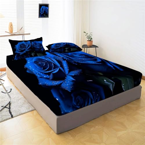 Drap housse extensible et lavable pour surmatelas 120x190 cm - 3