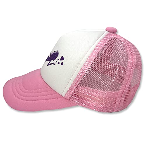 Sol Baby Purple Glitter Mermaid Pink Adjustable Snapback Mesh Trucker Hat - Summer Beach Baseball Cap for Infants & Toddlers4