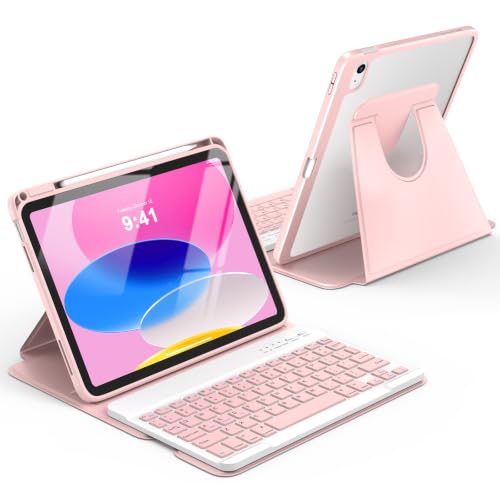 Image of besky Keyboard Case for iPad A16 11th /10th Gen 11 /10.9 Inch, 360 Rotatable