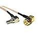 New SMA Male Plug Right Angle Switch CRC9 Right Angle Pigtail Cable RG178 15CM 6