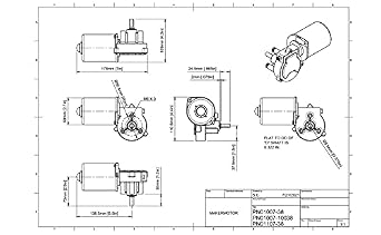 3/8 D Shaft 12V DC Reversible Electric Gear Motor 100 RPM