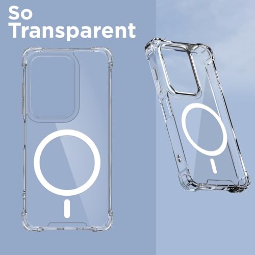 Image of Transparent Back Cover for Nothing Phone 4A Pro 5G Shockproof Side TPU Bumper & Back Pc Protective Magnetic Support Clear Back Cover Case (Nothing Phone 4A Pro 5G)