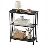 Mesa auxiliar estrecha vintage, mesita de noche en