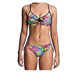 Funkita Hochwertiger Damen Trainings Sport Bikini Ikebana Black - Farbe: Multi Colour - Größe: 36