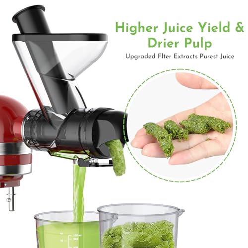 image for Masticating Juicer Attachment for KitchenAid Stand Mixer, Slow Juicer 