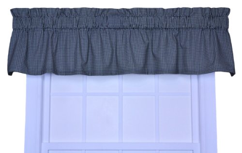 Logan Rideau de fenêtre sur Mesure Motif Carreaux Vichy Noir Cover