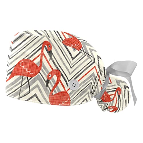 Chapeaux de travail flamant rose pour rester frais durant le service