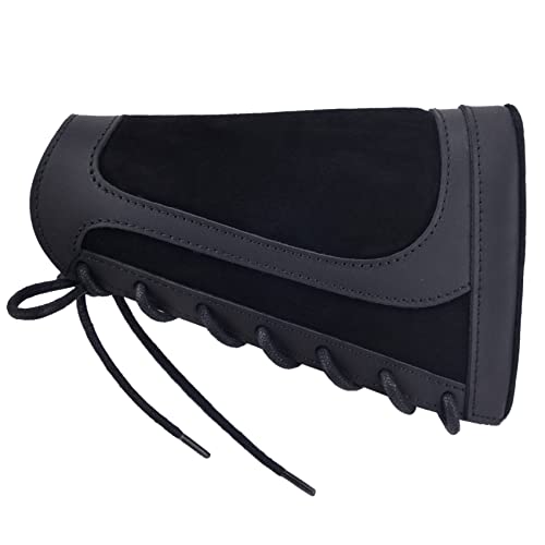 Leather Cheek Rest Pad (Black for Right-Handed)