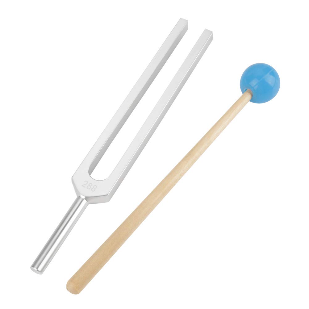Diapason 8 pièces, diapason en aluminium avec maillet et boîte en bois de rangement, adapté à la salle de musique, club de remise en forme