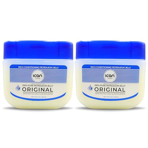 ICAN LONDON 100% PURE PETROLEUM JELLY ORIGINAL 2 x 368G (Total 736g)