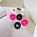 Hollow Heart Shaped Soft Silicone Flexible Double Flared Ear Tunnels Plugs Gauge Expander Stretching Earrings for Women Men Couples Love Piercing Body Jewerly Gift Black Pink 2 Pairs Set (3/4