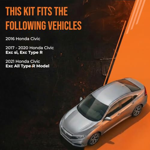 Image of Max Advanced Brakes Front & Rear Brake Kit For Honda Civic