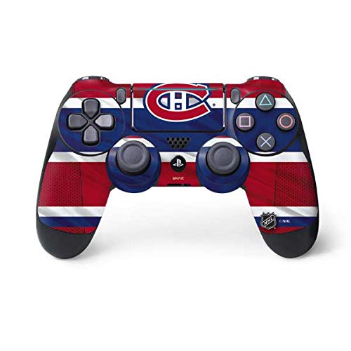 Skinit Decal Gaming Skin Compatible with PS4 Pro/Slim Controller - Officially Licensed NHL Montreal Canadiens Home Jersey Design